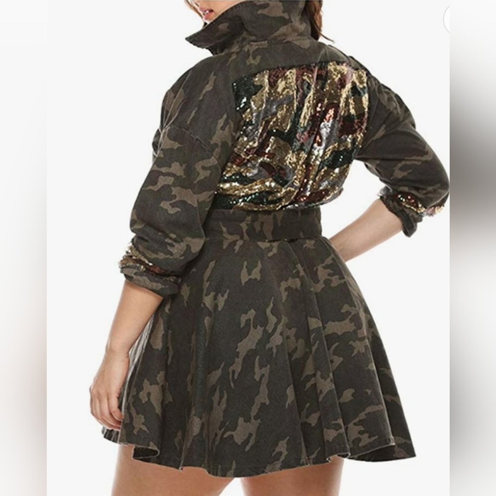 Camo Sequin Jacket
